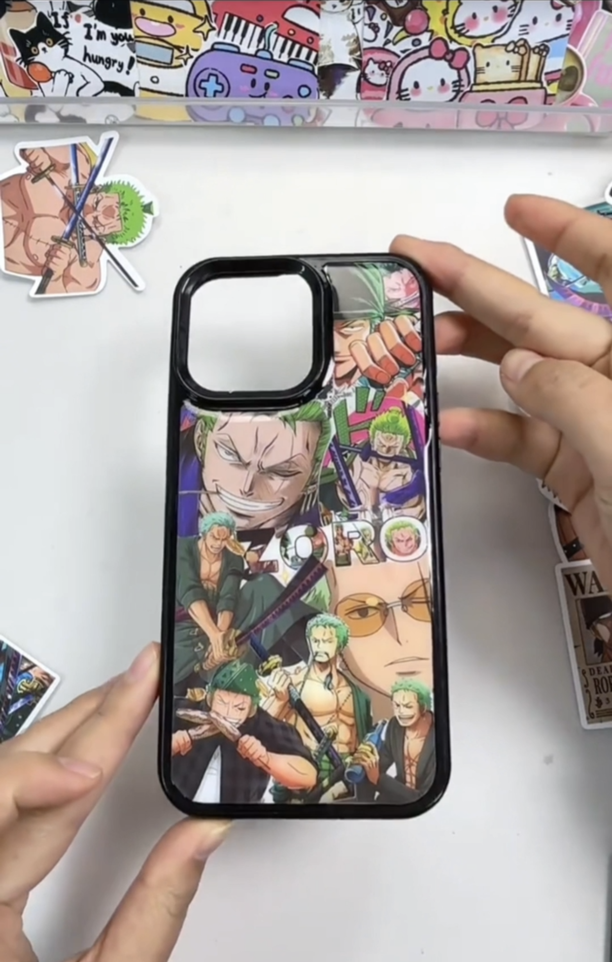 Template-style phone case