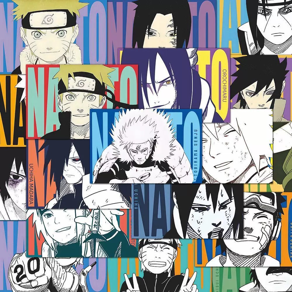 144 Naruto Art Card Stickers