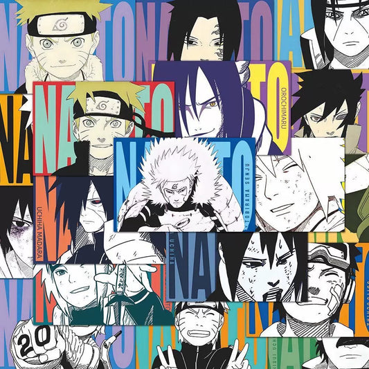 144 Naruto Art Card Stickers