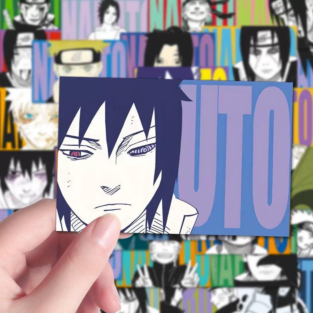 144 Naruto Art Card Stickers