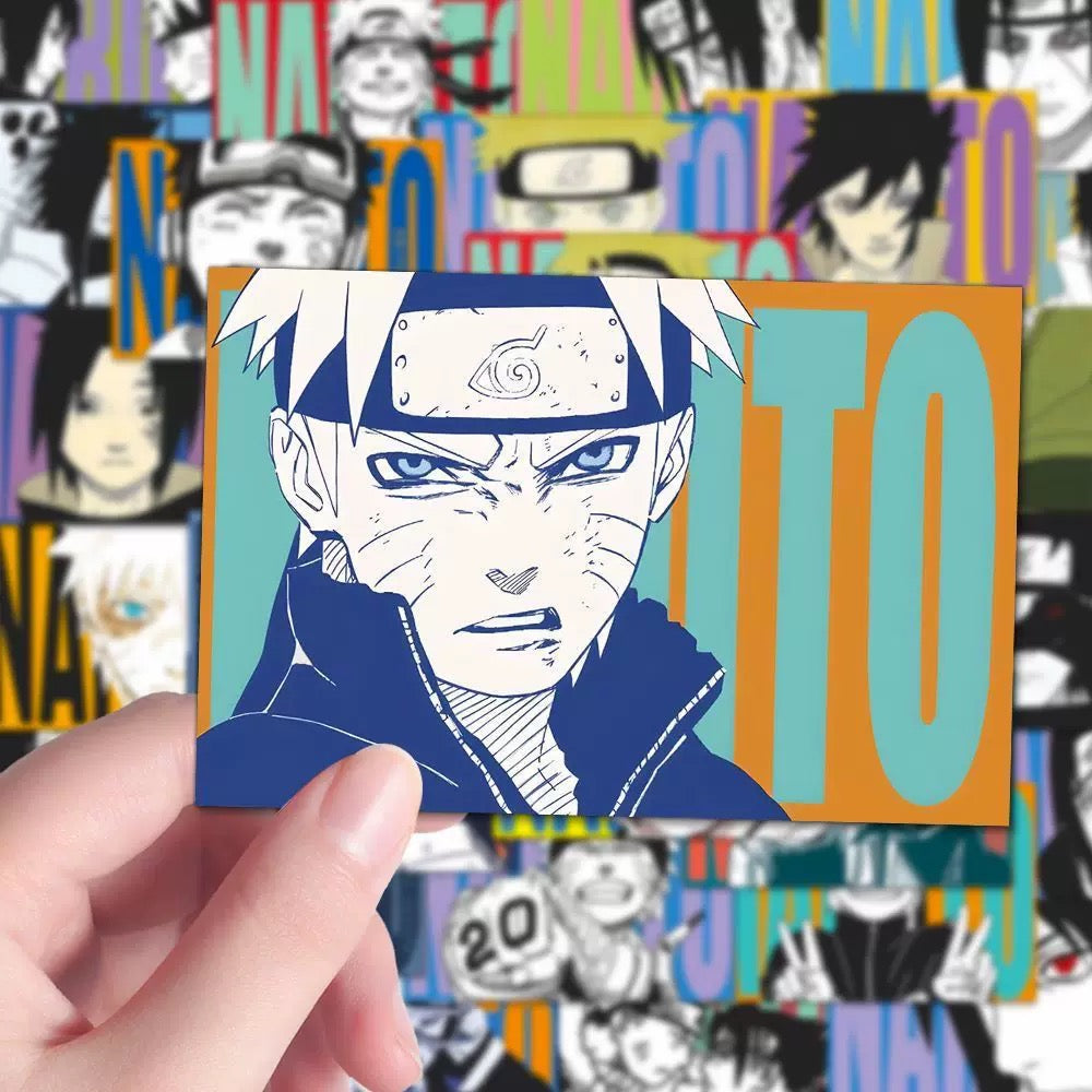 144 Naruto Art Card Stickers