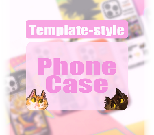 Template-style phone case